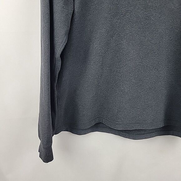 Lululemon All Town Henley Shirt Mens XL Gray Super Soft French Terry Heavyweight - Picture 5 of 10